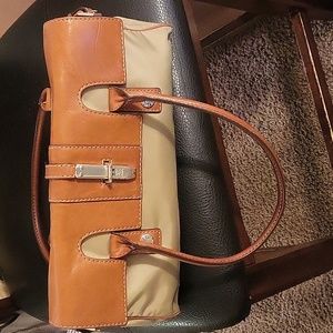 Michael Kors canvas & leather purse